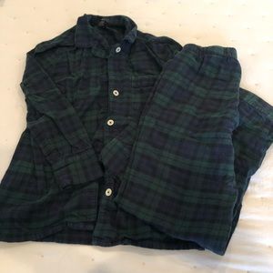 J Crew XXS Flannel Plaid Pajamas.
